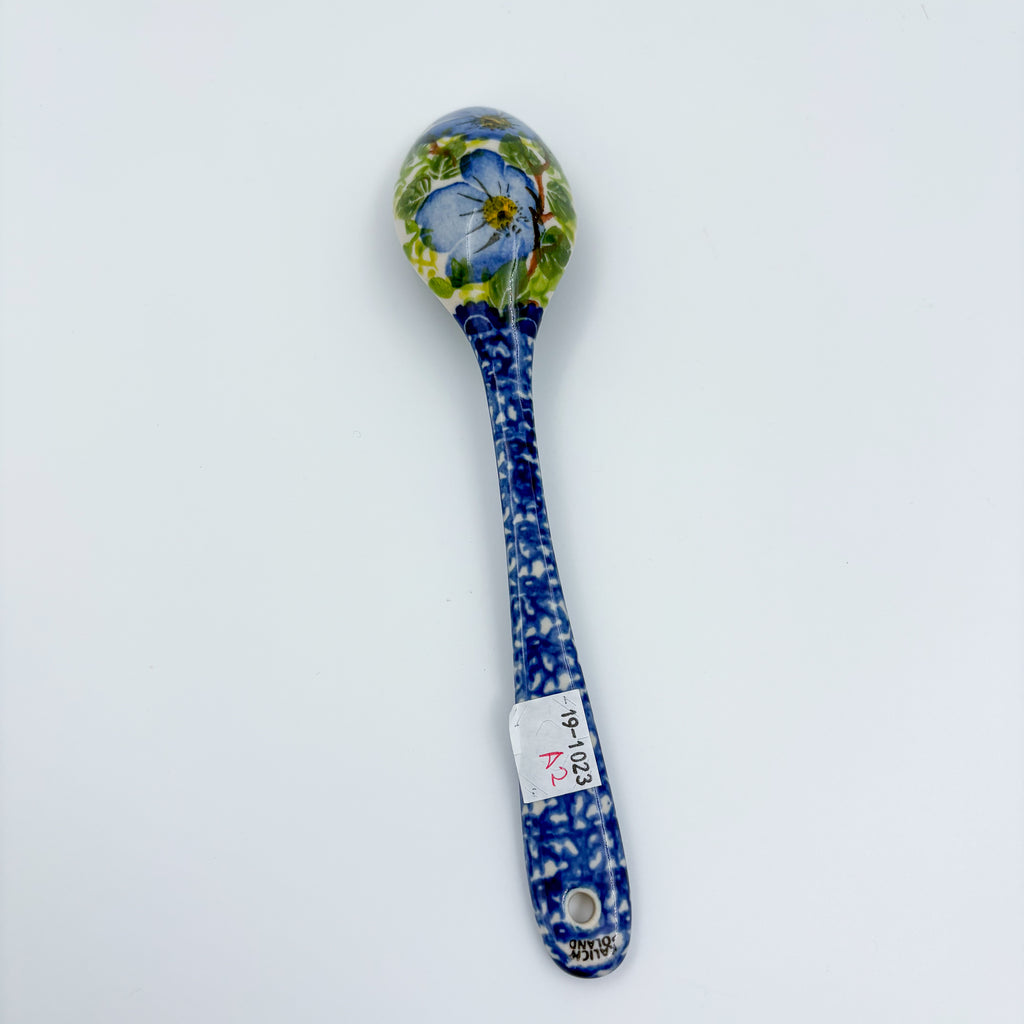 Spoon Lg 8”.  Handmade Polish pottery. UNIKAT - Style 2