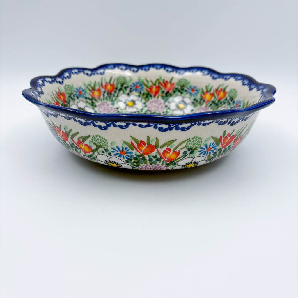Cottage Garden Kora bowl on white background, front view