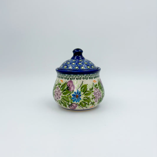 Sugar Bowl.  Floral Garden Pattern