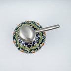 Soap Dispenser 8"  Handmade Polish pottery.  UNIKAT Poppy Bouquet