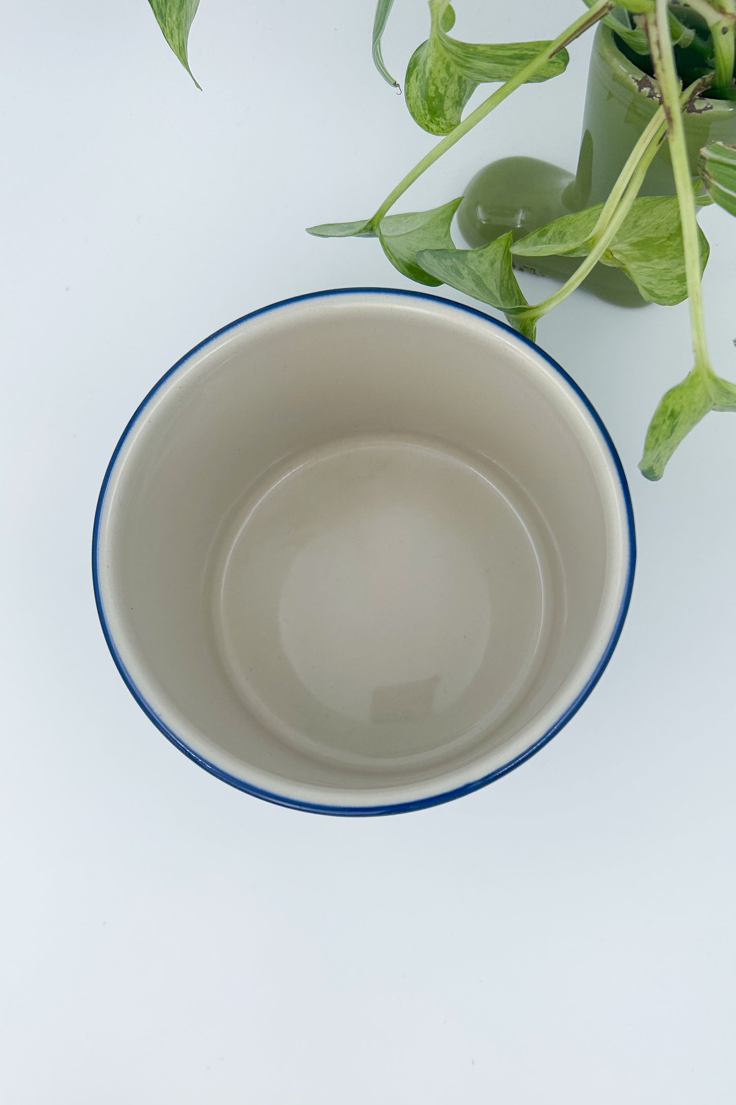 Utensil Jar 5”.  Handmade Polish pottery.  UNIKAT Dreams of Blue