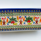 13” Meatloaf/Bread Baker Handmade in Poland.  UNIKAT Candy Heaven Design