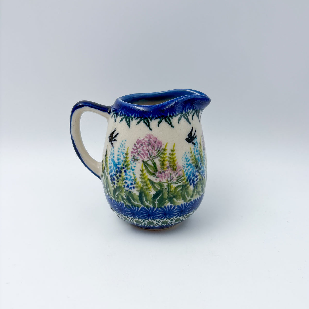8 oz Atena Pitcher/Creamer.  UNIKAT Danda Bird Design