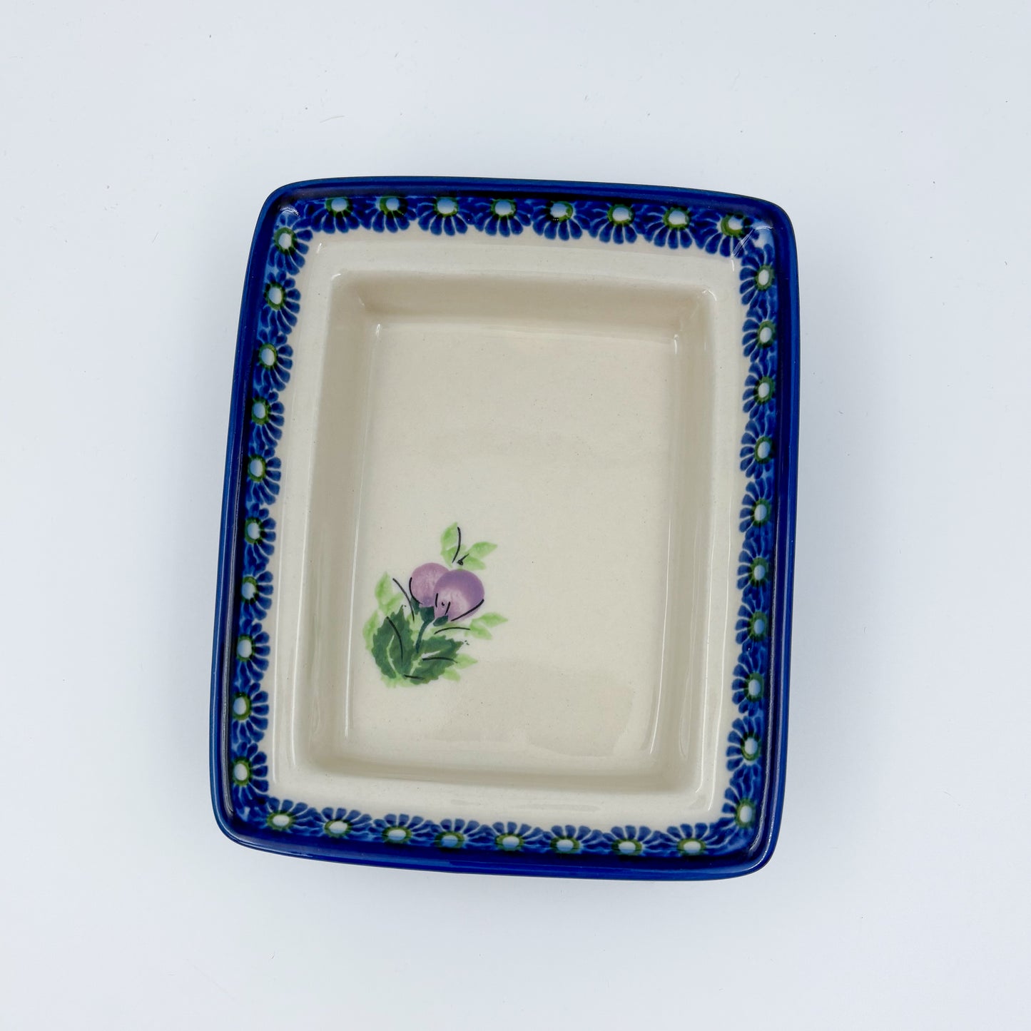 Butter Dish Deep: UNIKAT Floral Garden