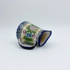 8 oz Pitcher/Creamer.  UNIKAT Floral Garden Design