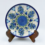 7.5” Plate.  Hand crafted Polish pottery stoneware: UNIKAT Blueberry
