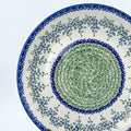 10” Plate.  Hand crafted Polish pottery stoneware: UNIKAT Wisteria Design