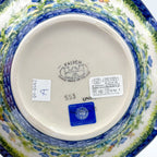 Bottom of Bluebell Meadow wave bowl showing Kalich Unikat stamp