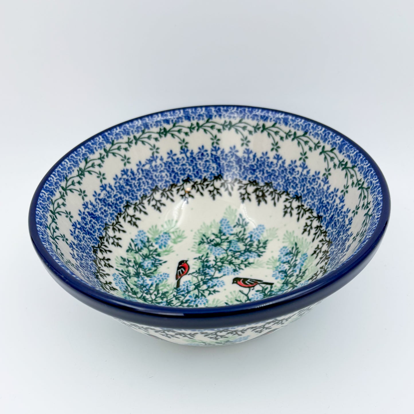 6.57” Stacking Bowl.  Hand crafted Polish pottery stoneware: UNIKAT Gracious Gonolek Design