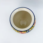 Vase 6”.  Handmade Polish pottery.  UNIKAT Copper Rose Meadow Design