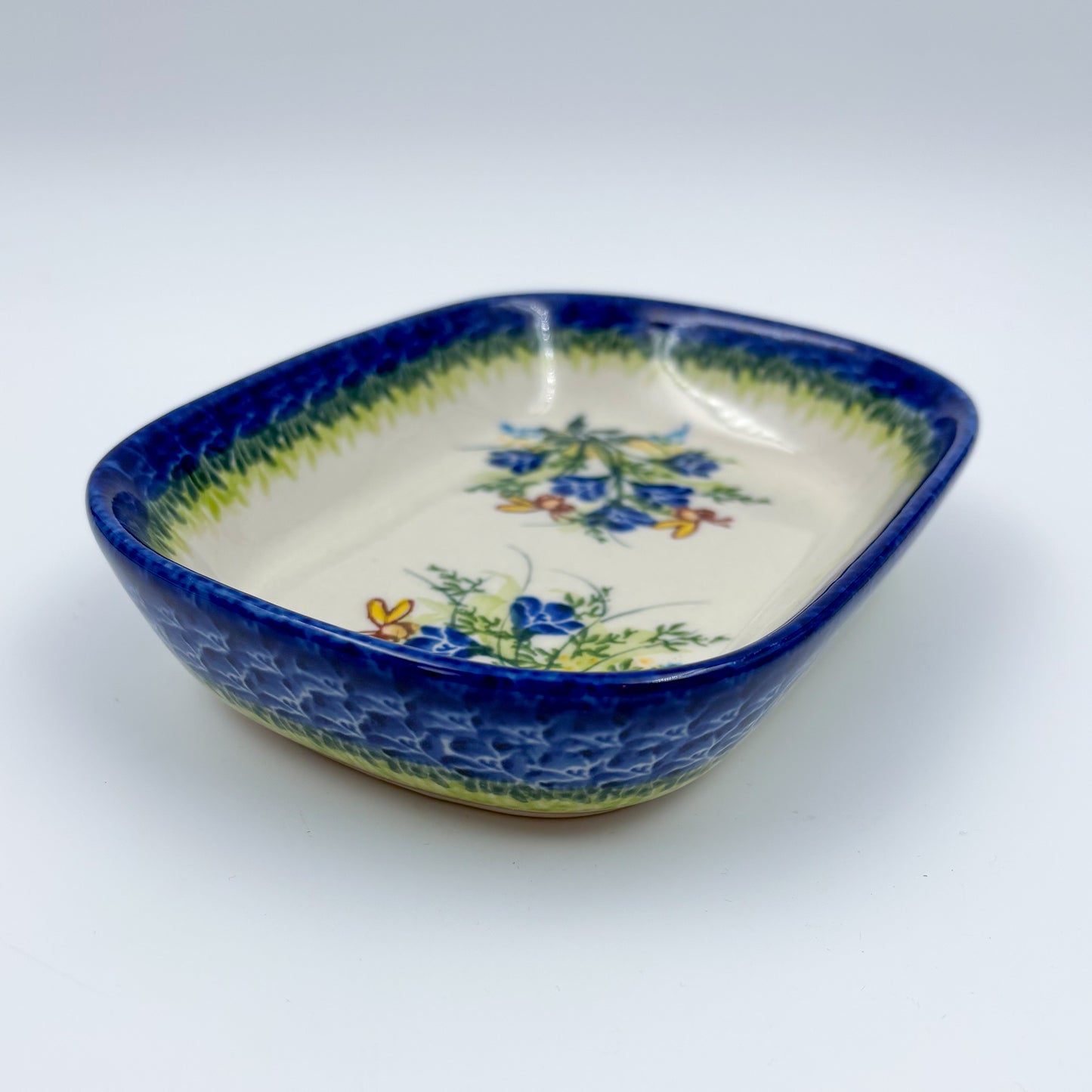 6" Butter Platter: UNIKAT Bluebell Meadow