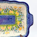11.6" Baker Ada with Handles. Handmade in Poland.  UNIKAT Songbird Garden Design