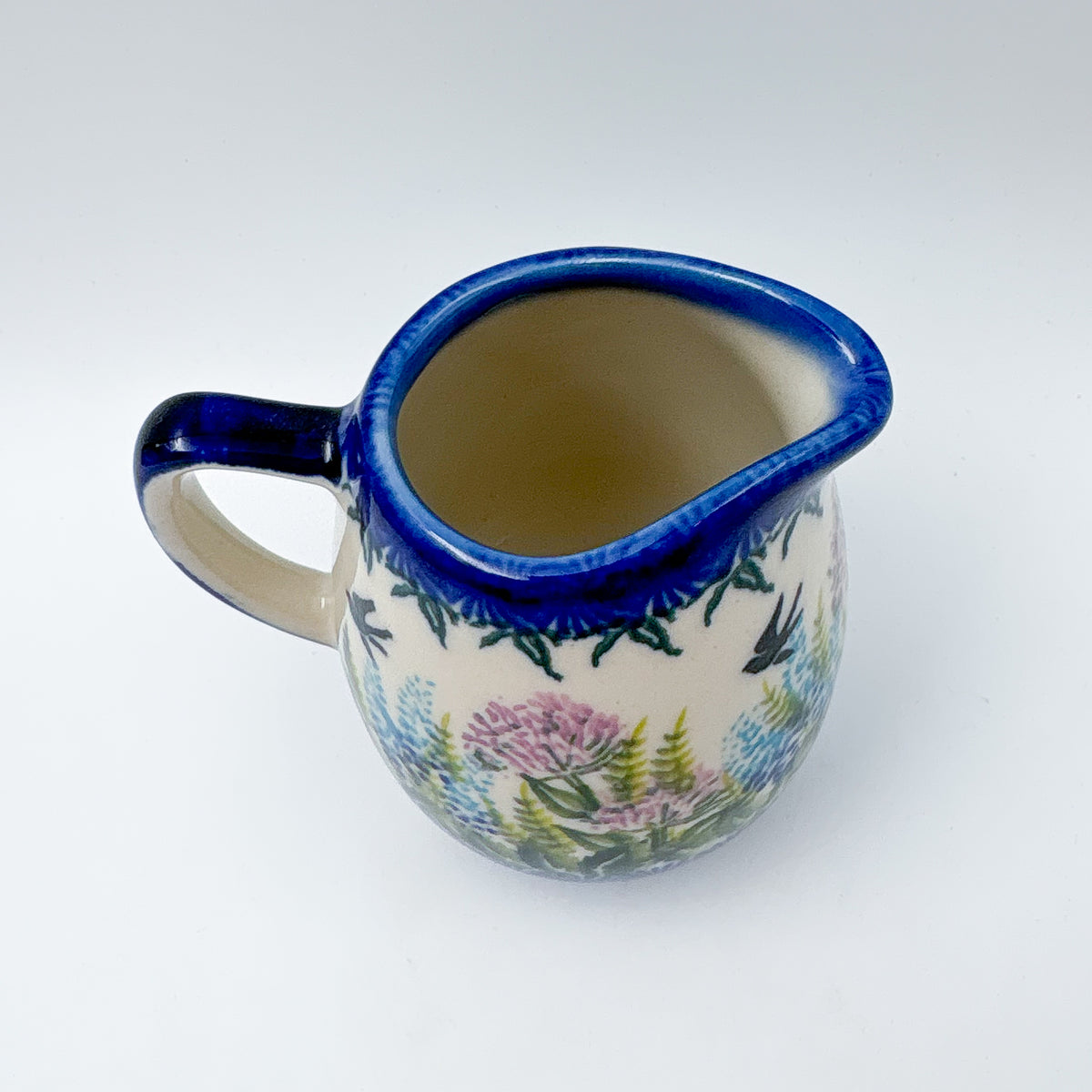 8 oz Atena Pitcher/Creamer.  UNIKAT Danda Bird Design