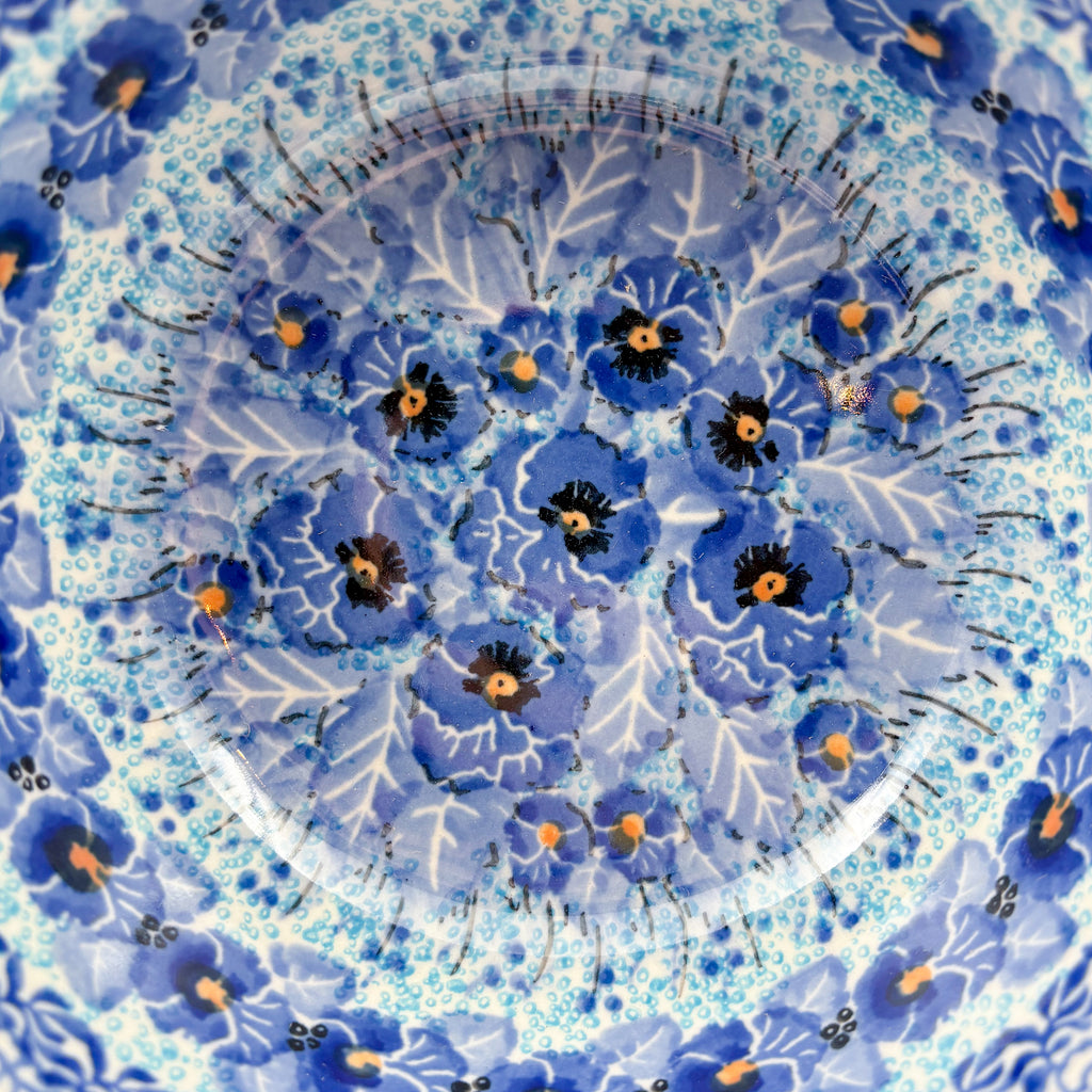 6” Bowl.  Hand crafted Polish pottery stoneware: UNIKAT Deep Winter Design