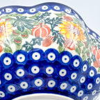 10” Fala Bowl.  Hand crafted Polish pottery stoneware:  UNIKAT Sunflower Meadow Design