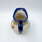6 oz Kubus Creamer. Handcrafted in Poland UNIKAT Orange Poppy