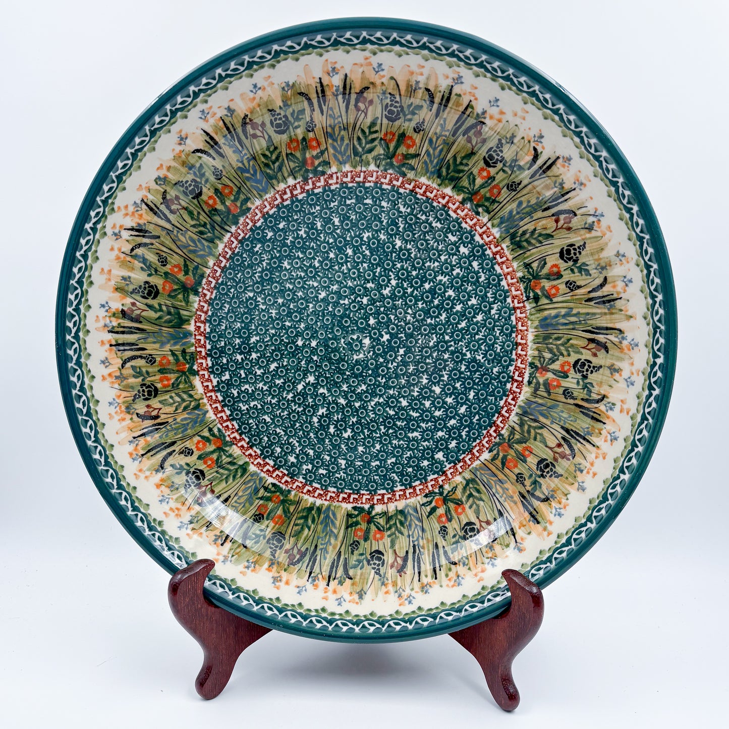 13" Bowl:  UNIKAT Harvest Design