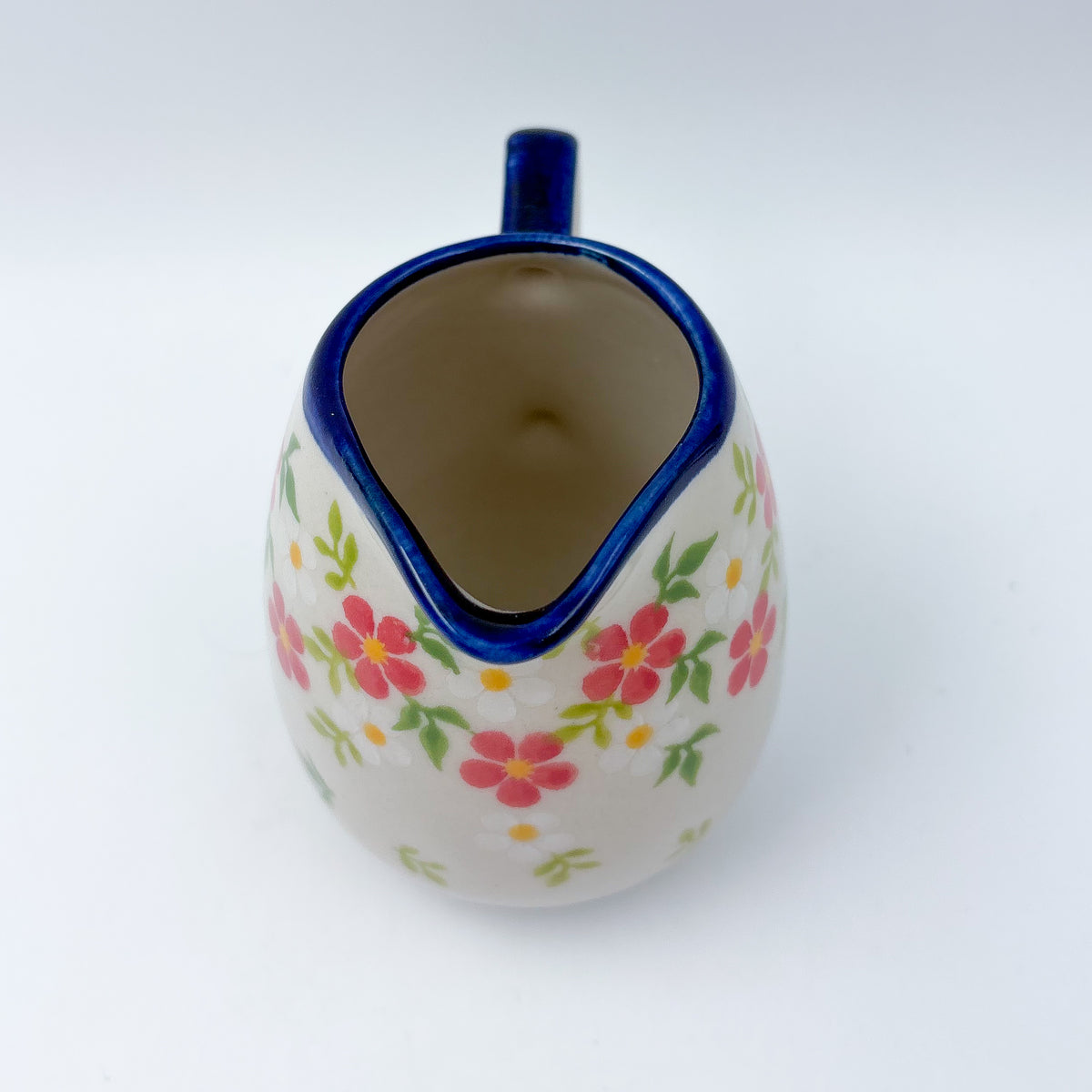 8 oz Atena Pitcher/Creamer.  UNIKAT Coral Blossoms Design
