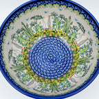 8”  Bowl.  Hand crafted Polish pottery stoneware: UNIKAT Ducks on the Run