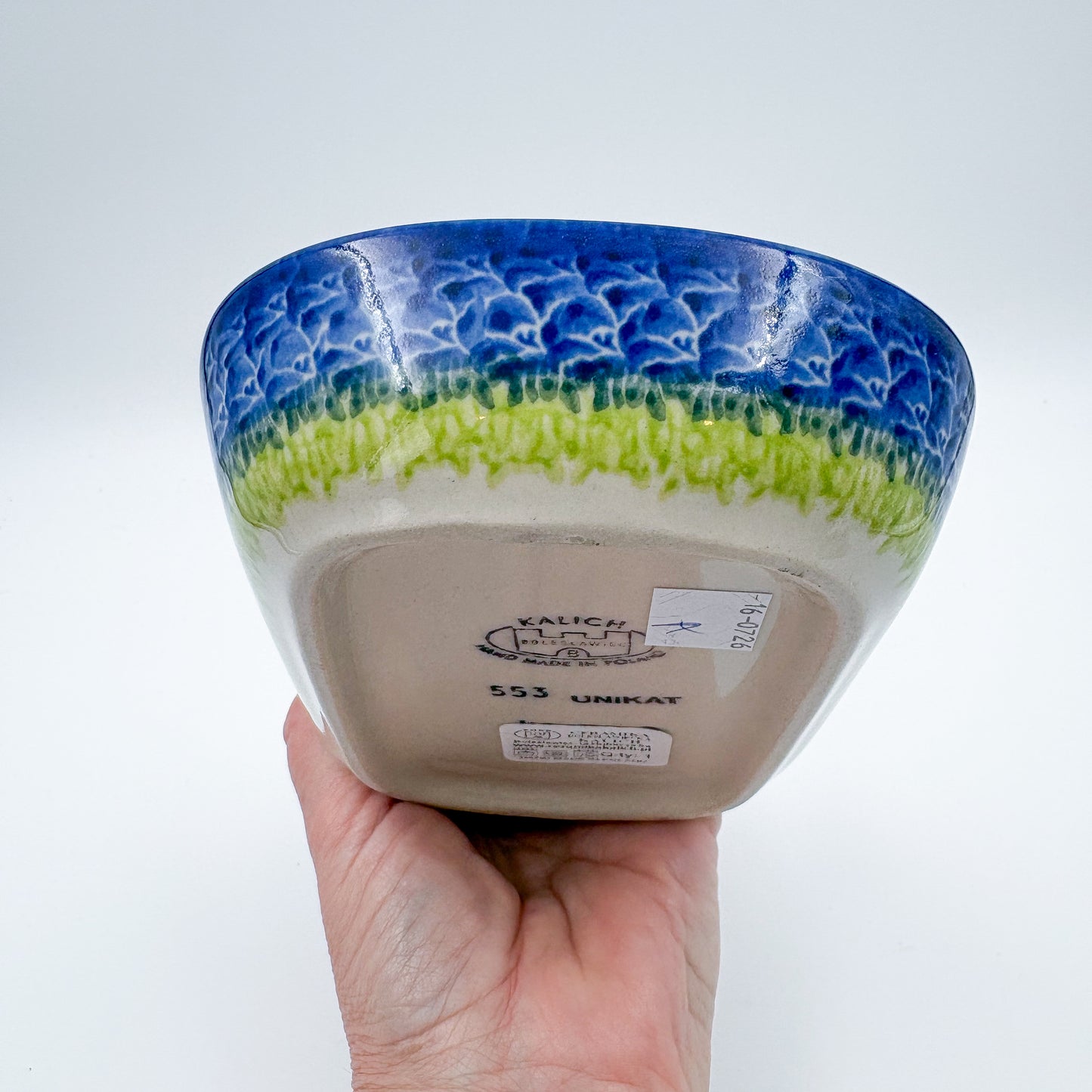 6" Butter Platter: UNIKAT Bluebell Meadow