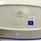 UNIKAT Bluebell Meadow large Daria platter, bottom stamp signed Kristel R. Kalich Boleslawiec Unikat