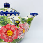 47 oz Teapot Kubus Handcrafted Pottery in Poland.  UNIKAT Monarch Design