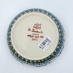 Bottom of Tulip Fields bowl showing Unikat stamp, alternate angle