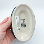This 6” Polish pottery soap dish. UNIKAT Ocean Whisper pattern, that is hand painted with shells and aquatic life.
Ceramika Artystyczna Company
5.75" X 3.86" x 1.81"