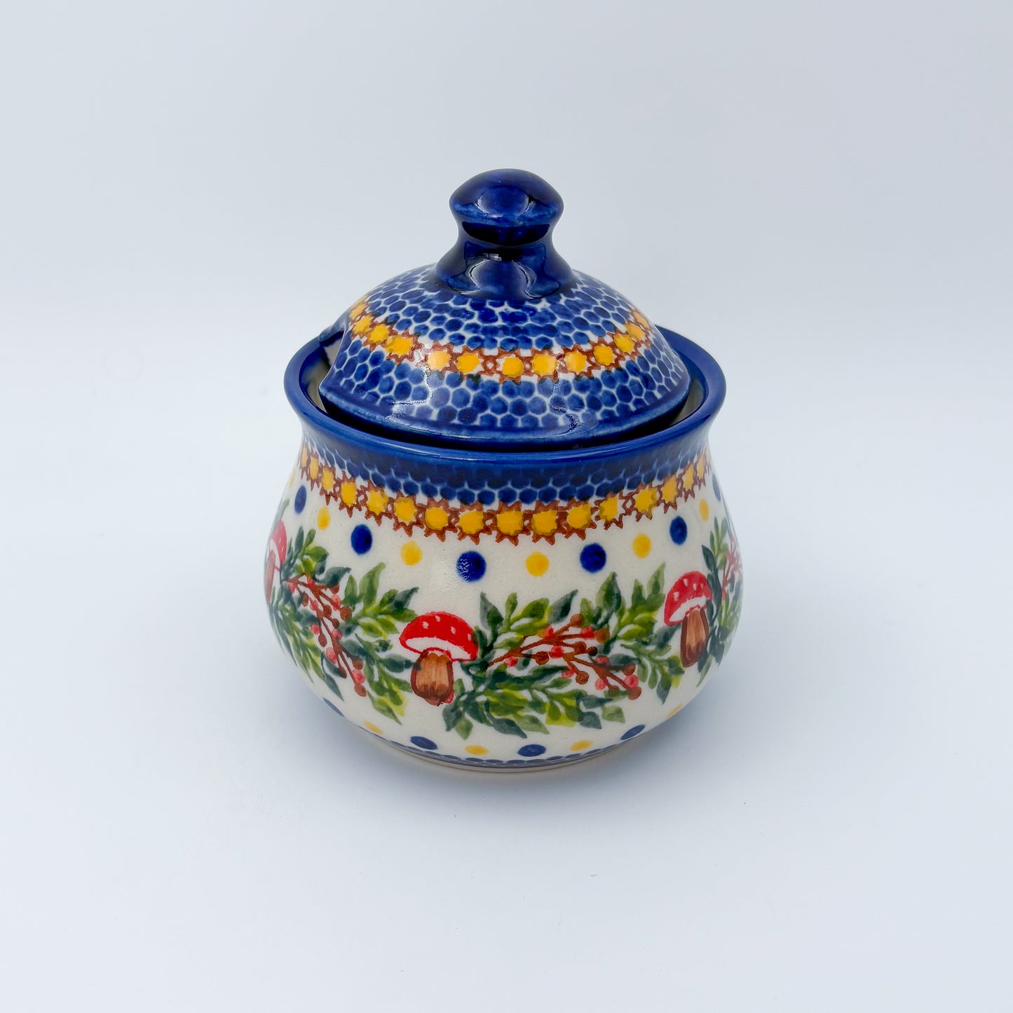 Sugar Bowl Iza.  Mushroom Design