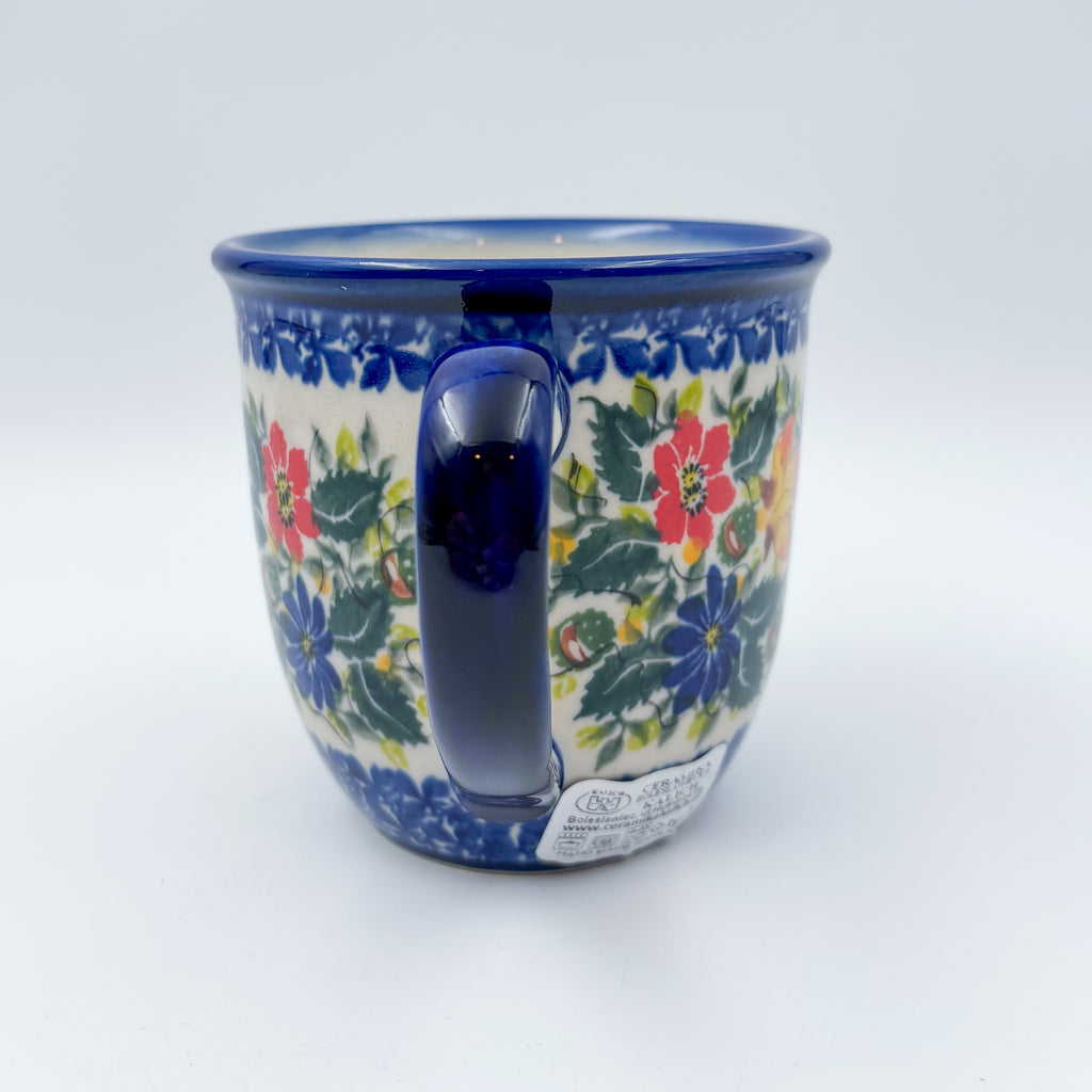 Fall Colors Viking mug on white background, straight-on view with handle
