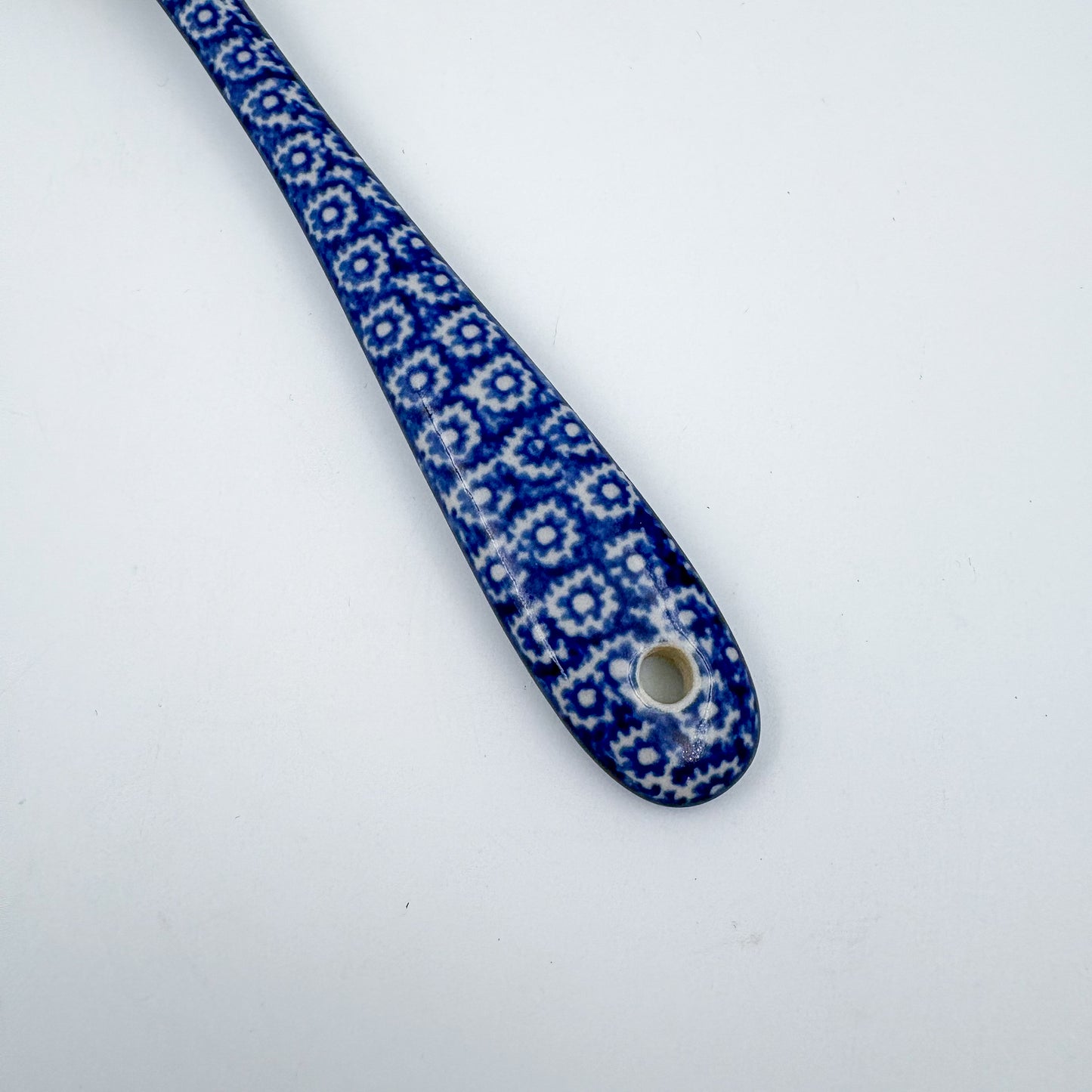 Spoon Lg 8”.  Handmade Polish pottery. UNIKAT Flower Patch