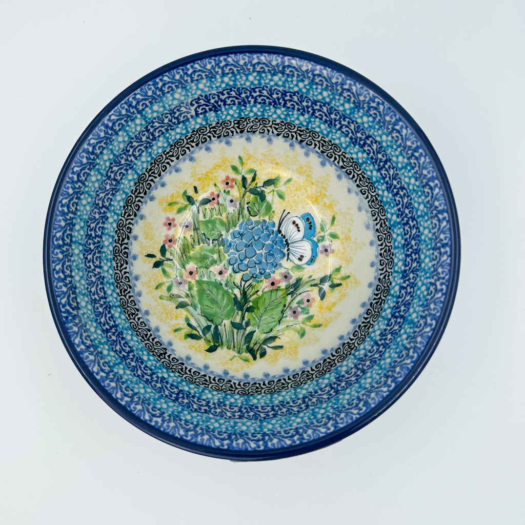 Polish pottery 6.” Bowl in the UNIKAT Blue Hydrangea Pattern pattern. Floral design
Ceramika Artystyczna Company