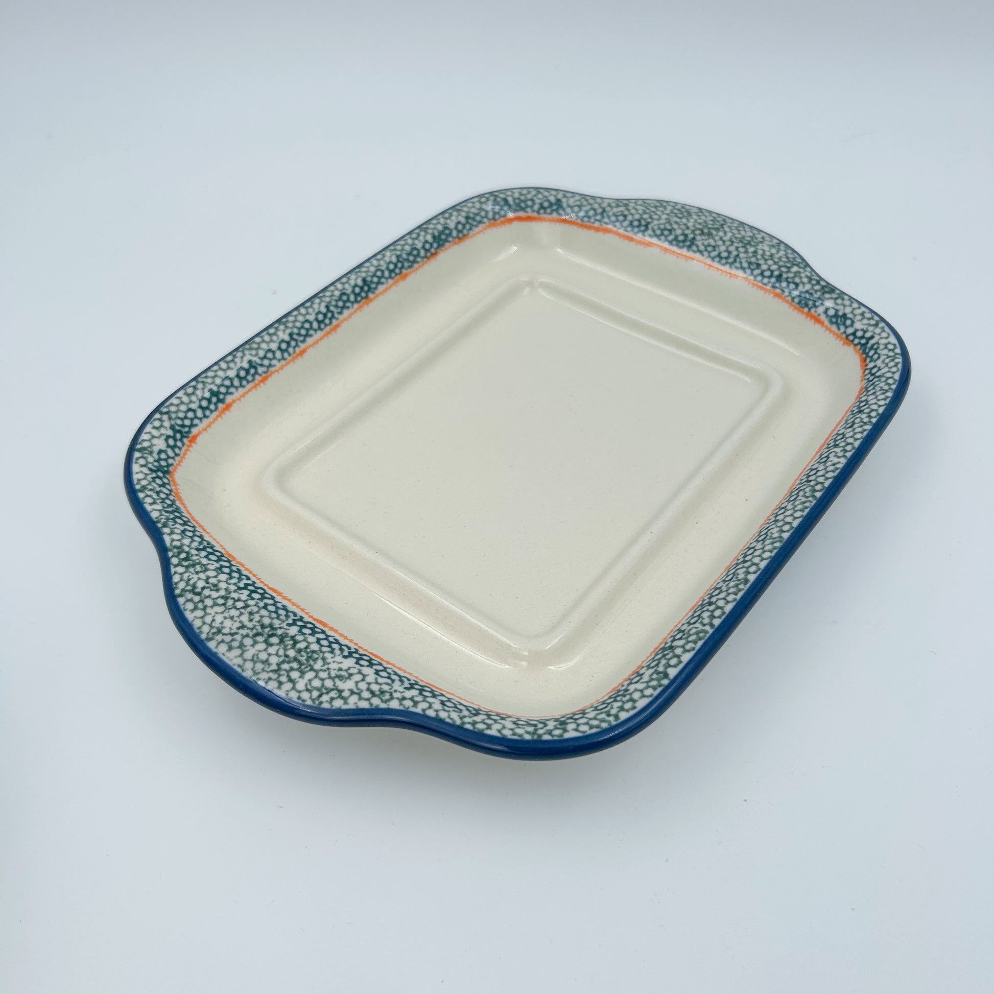 8 oz Polish Pottery Butter Dish is made by talented artisans from Poland. UNIKAT.  Zaklady Ceramiczne Company