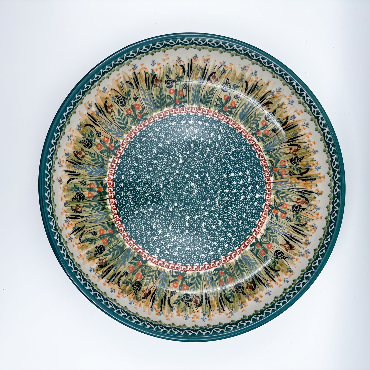 13" Bowl:  UNIKAT Harvest Design