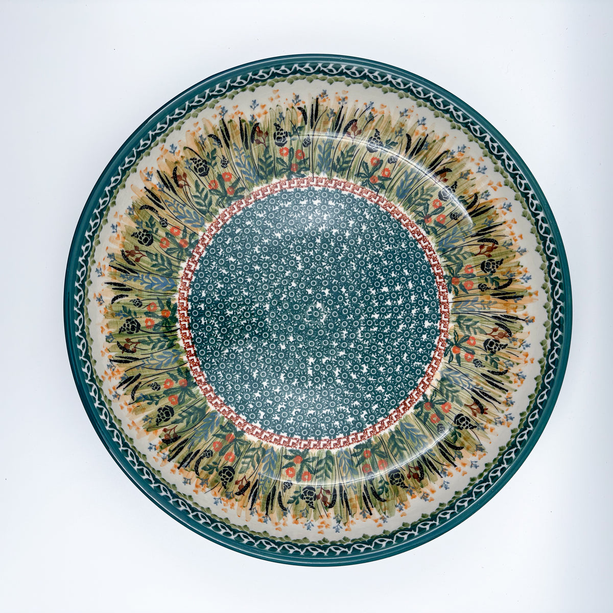 13" Bowl:  UNIKAT Harvest Design