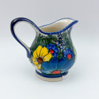 5 oz Allegro Creamer.  UNIKAT Forget Me Not Pansy