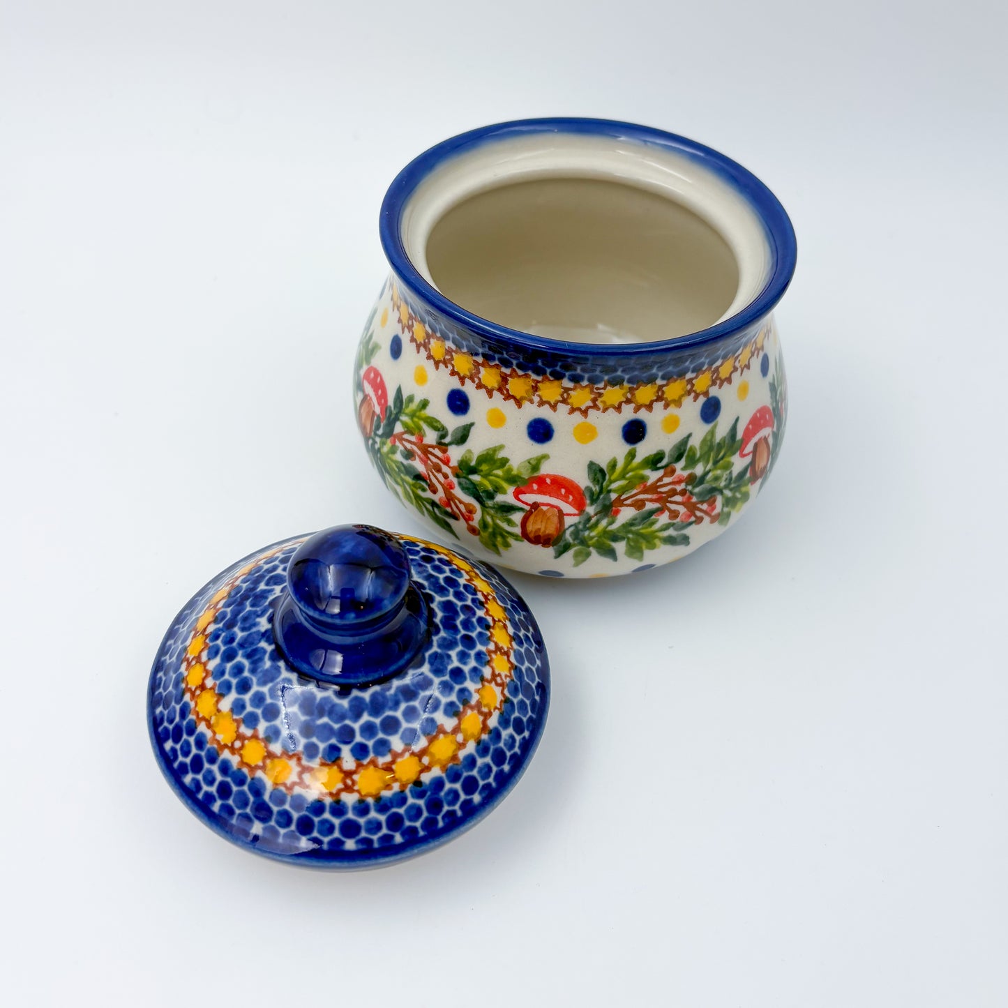 Sugar Bowl Iza.  Mushroom Design