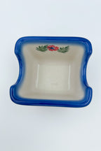 Polish pottery hand made  3” rectangular sugar packet holder in Happiness Pattern.
Ceramika Bona Company
