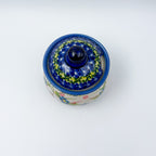 Sugar Bowl Iza. Handmade in Poland UNIKAT Pink Ruffle