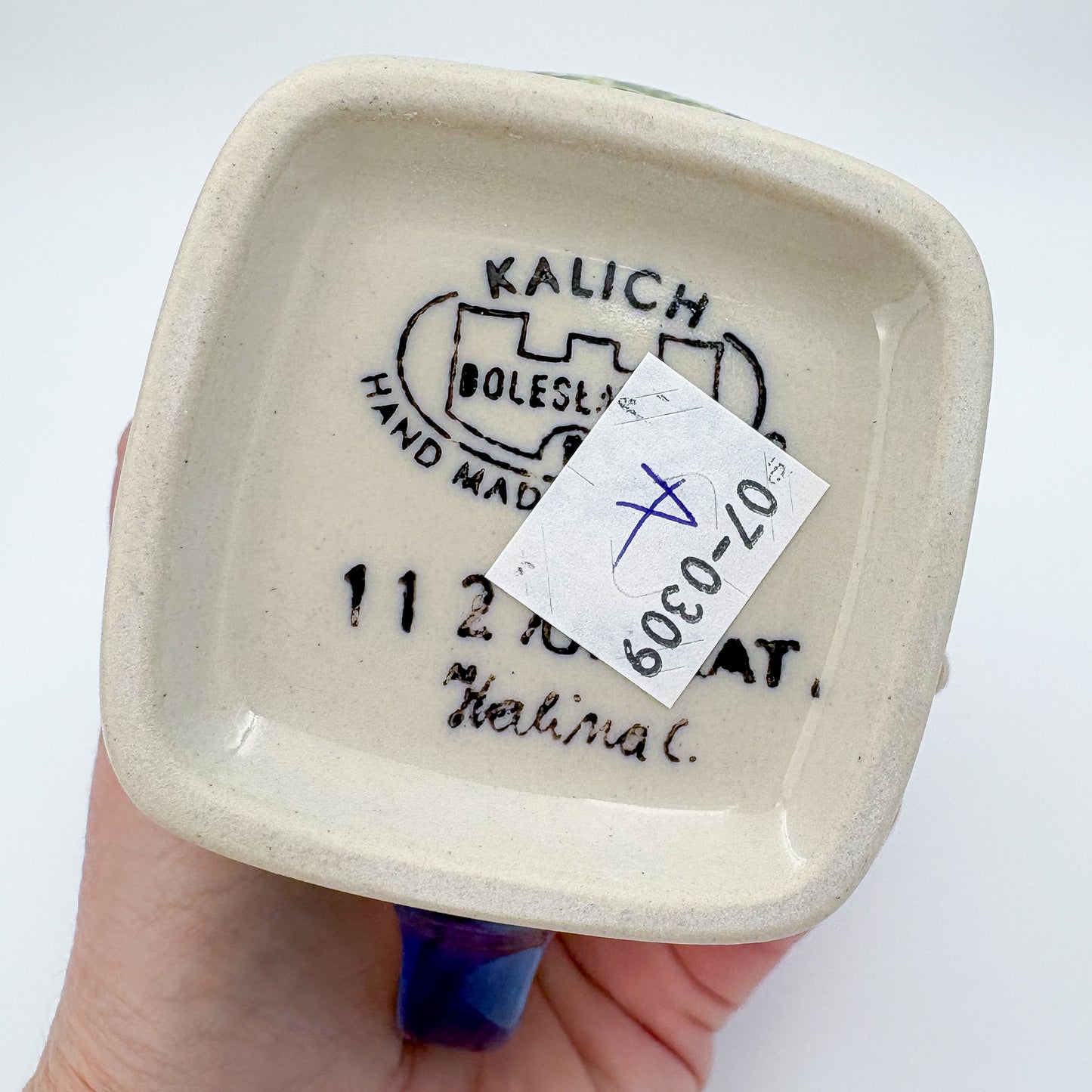 Tulip Mug 10oz. Handcrafted Polish pottery stoneware:  UNIKAT Wildflower Meadow Design