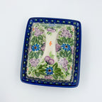 Butter Dish Deep: UNIKAT Floral Garden