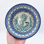 Gracious Gonolek stacking bowl held in hand, top-down view