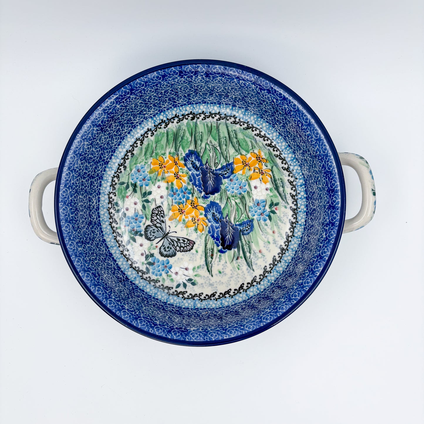 Round Baker with Handles Medium: UNIKAT Sweet Nectar Design
