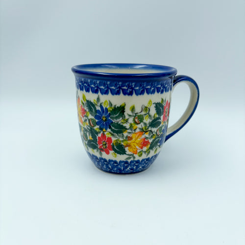 Fall Colors Viking mug on white background, angled front view