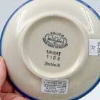 Round Butter/Cheese Covered Dish: UNIKAT Hedgehogs and Acorns Design