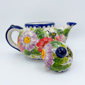 47 oz Teapot Kubus Handcrafted Pottery in Poland.  UNIKAT Monarch Design