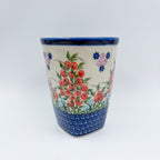 Red Berry XL mug on white background, straight-on view