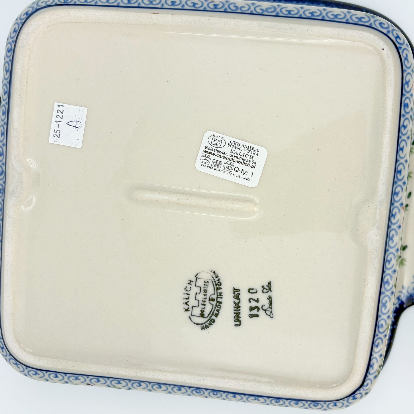 9” Lasagna Baker Handmade in Poland.  UNIKAT Wildflower
