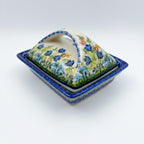 Butter Dish Deep: UNIKAT Bluebell Meadow