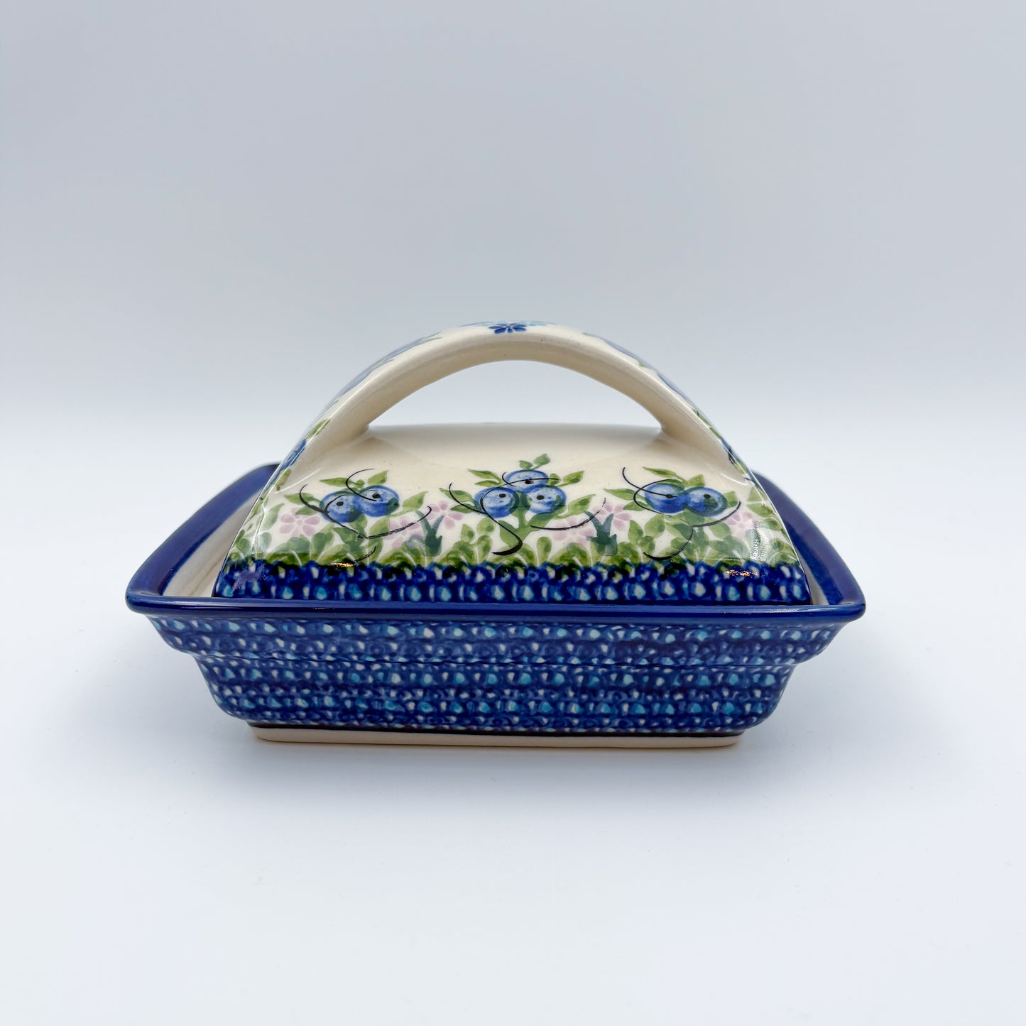 Butter Dish Deep: UNIKAT Blueberry